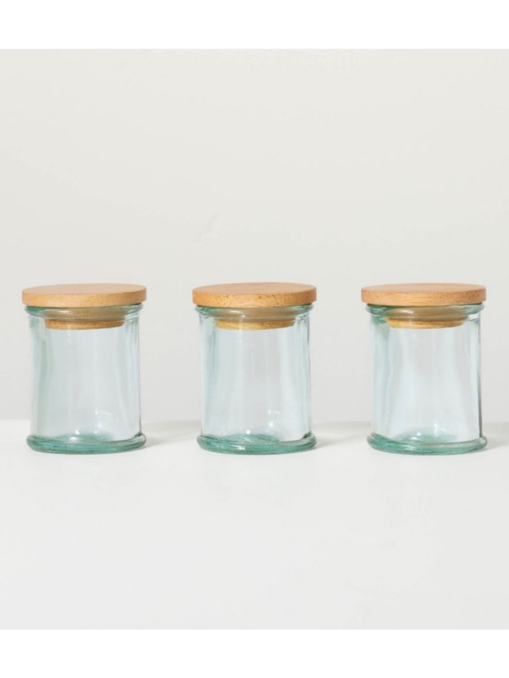 Set of 3 Recycled Glass Spice Containers - Hearth & Hand Magnolia